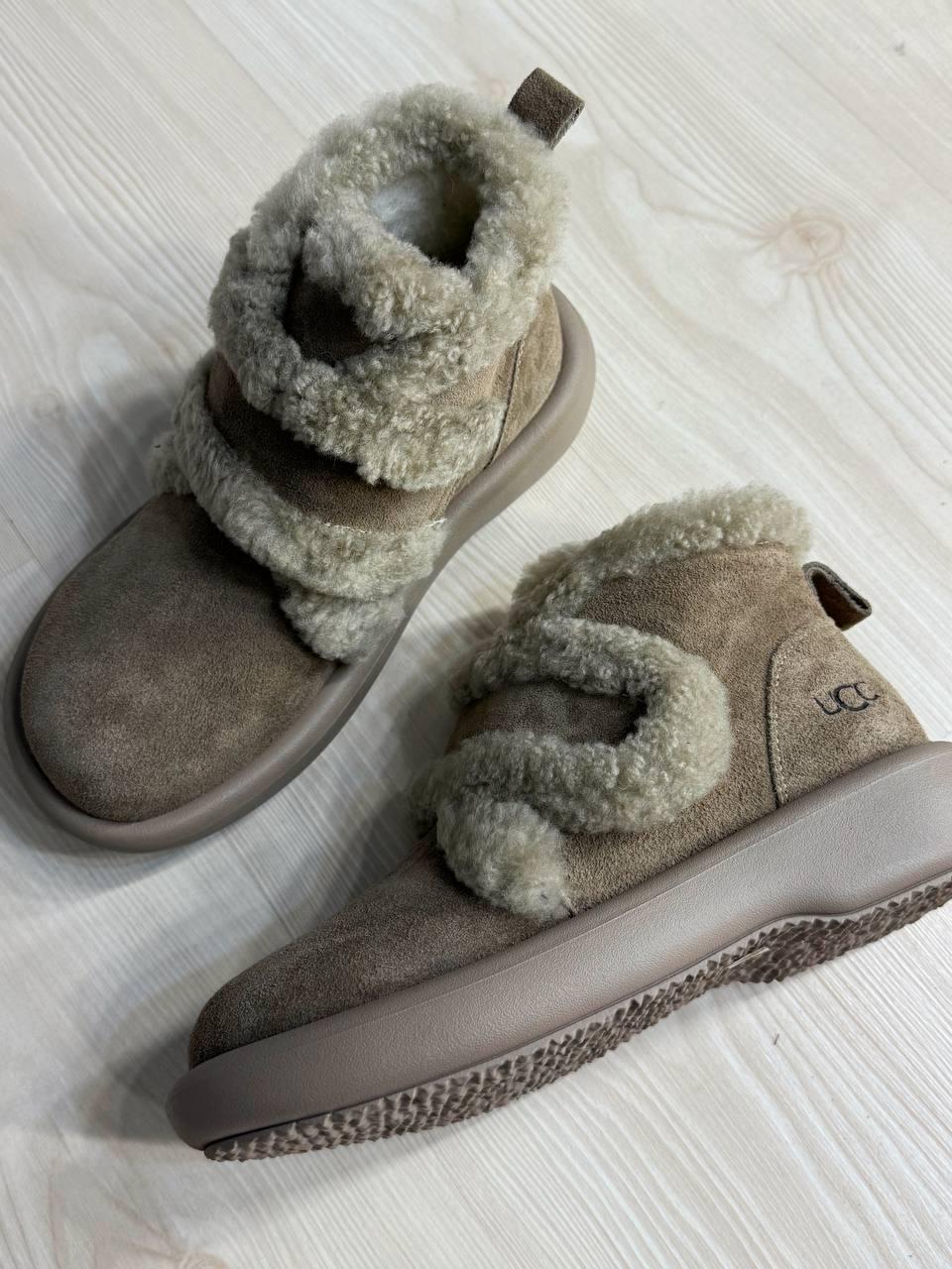 Черевики жіночі Hengji 13-3 уггі замшеві на хутрі з опушкою р. 38 Бежевий (5639) - фото 10 Черевики жіночі Hengji 13-3 уггі замшеві на хутрі з опушкою р. 38 Бежевий (5639) - фото 10