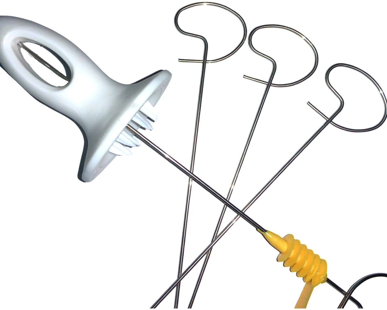 Картофелерезка с запасными вертелями металлическая спиральная 24 см - фото 5 Картофелерезка с запасными вертелями металлическая спиральная 24 см - фото 5