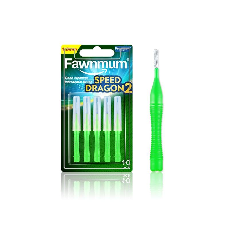 Щітки для міжзубних проміжків Fawnmum Interdental Brush I-shape 1,0 мм 10 шт. - фото 1