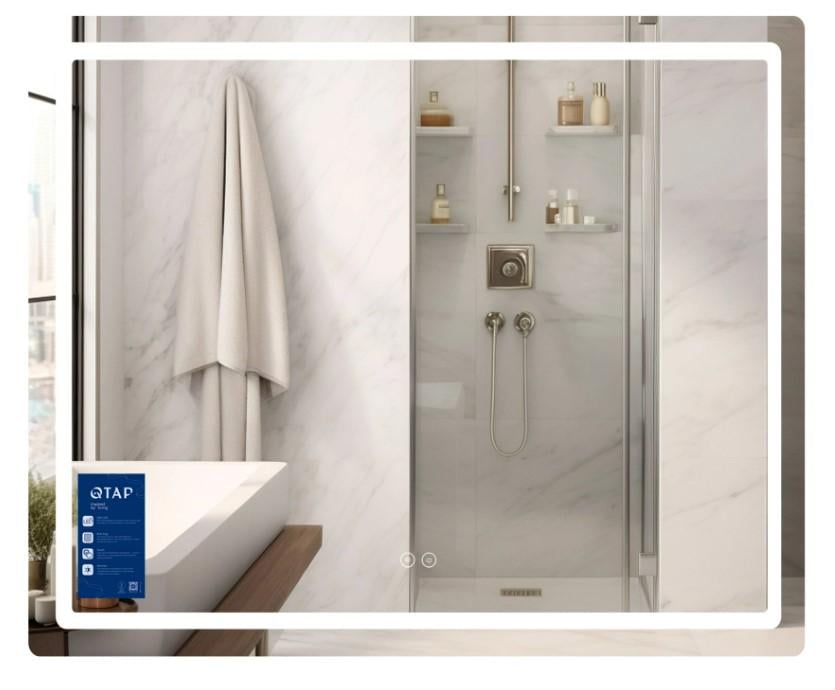 Зеркало прямоугольное Qtap Mideya MI2 с LED-подсветкой Touch (QT2078NCF9070)