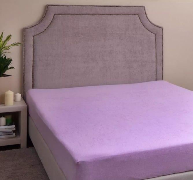 Простынь махровая с 2 наволочками евро 200х230 см Сиреневый (2226779715) Простынь махровая с 2 наволочками евро 200х230 см Сиреневый (2226779715)