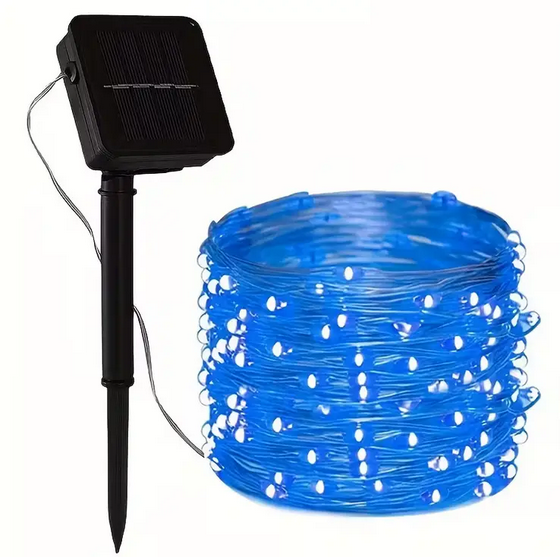 Гирлянда уличная на солнечной батарее 32 м Синий (SD-4137) Гирлянда уличная на солнечной батарее 32 м Синий (SD-4137)