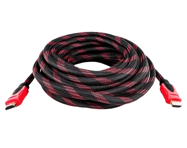 Кабель HDMI-HDMI V1.4 5 метров с ферритовыми кольцами Black-Red