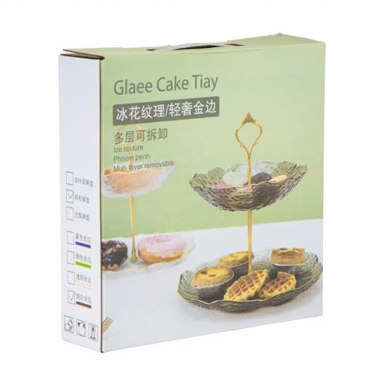 Блюдо 2-х ярусное Elisey Турмалин 24 см стеклянное Розовый (135-81-9219-035) - фото 5 Блюдо 2-х ярусное Elisey Турмалин 24 см стеклянное Розовый (135-81-9219-035) - фото 5