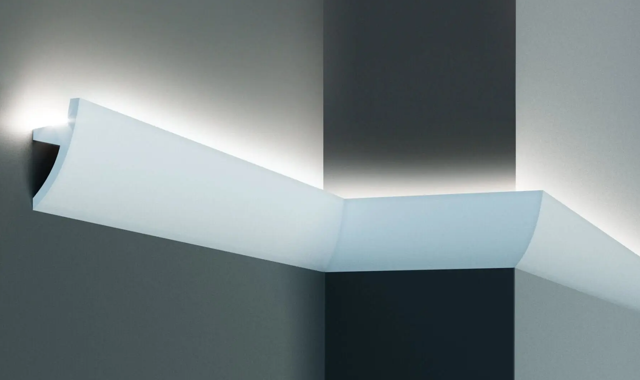 Молдинг поліуретановий гладкий серія F Tesori KF 502 жорсткий 2000 мм (2328334779)