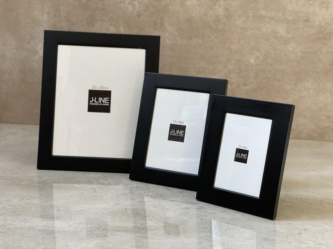 Фоторамка металлическая J-LINE Бельгия матовая 20x25 см Черный (1033) - фото 3