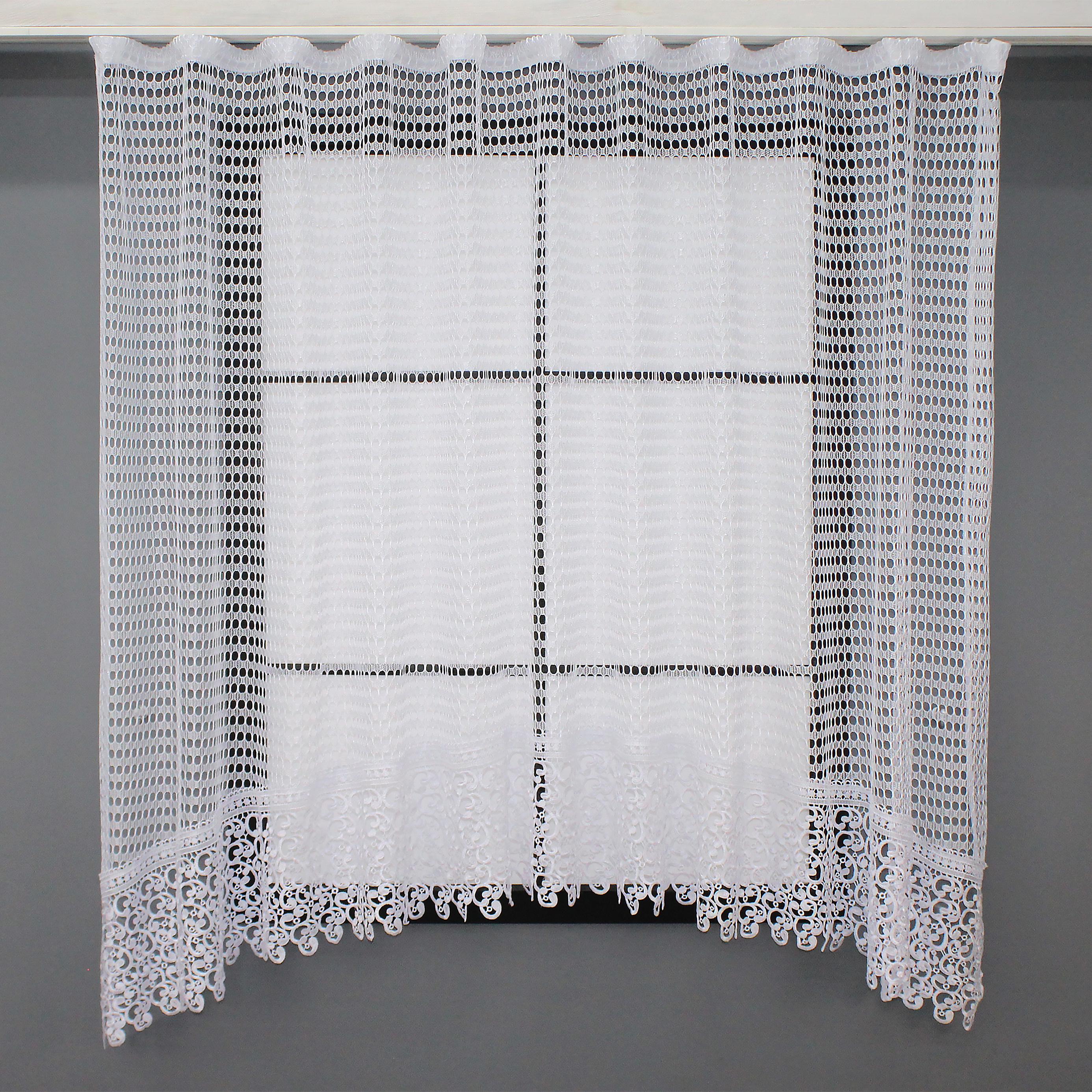 Кухонная арка VR-Textil №000к сетка из макраме 275х160 см Белый (51-175)