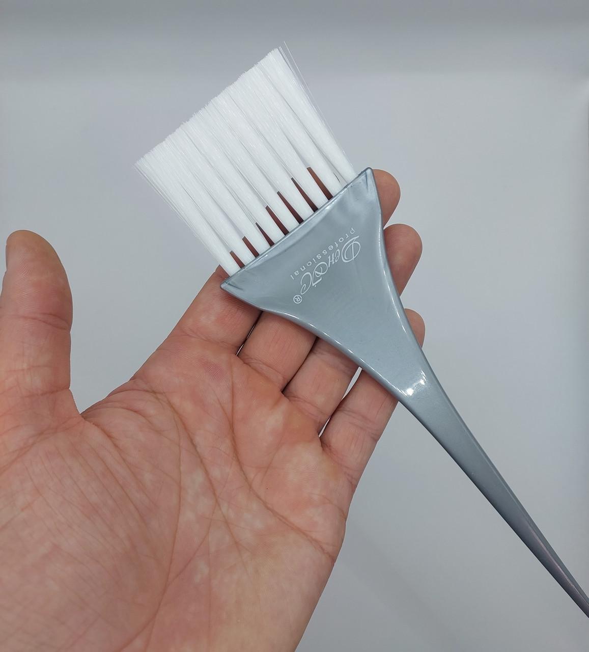 Кисточка для окрашивания волос ДенІС professional с длинной щетиной моноволокно 60 мм Серый (1453071339) - фото 4