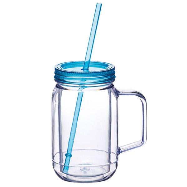 Чашка з кришкою і трубочкою Kitchen Craft 400 мл (648389-с)