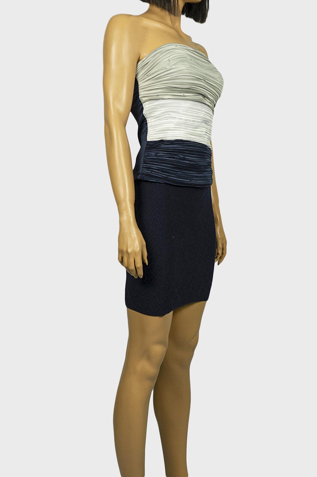 Топ атласний вечірній Lowett LW-119375-3 46 Синій (LW-119375-3-46) - фото 5