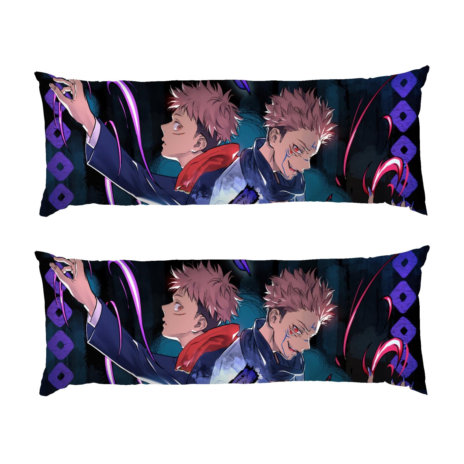 Подушка дакимакура Yuji Itadori Jujutsu Kaisen Anime габардин 120х40 см (113384-1)