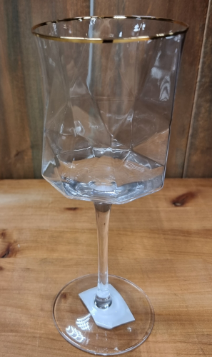 Набор бокалов SNT TENET с золотым ободком 400 мл 6 шт. (6699-4)