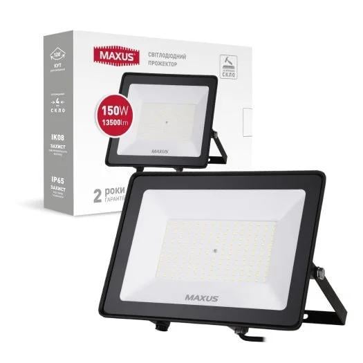 Прожектор світлодіодний Maxus 1-MFL-04-10050 150W 5000K (27803000)
