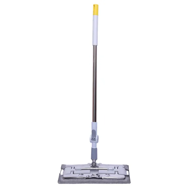 Швабра плоская для пола с телескопической ручкой и сменными салфетками 132 см Серый (HP-35015-50)