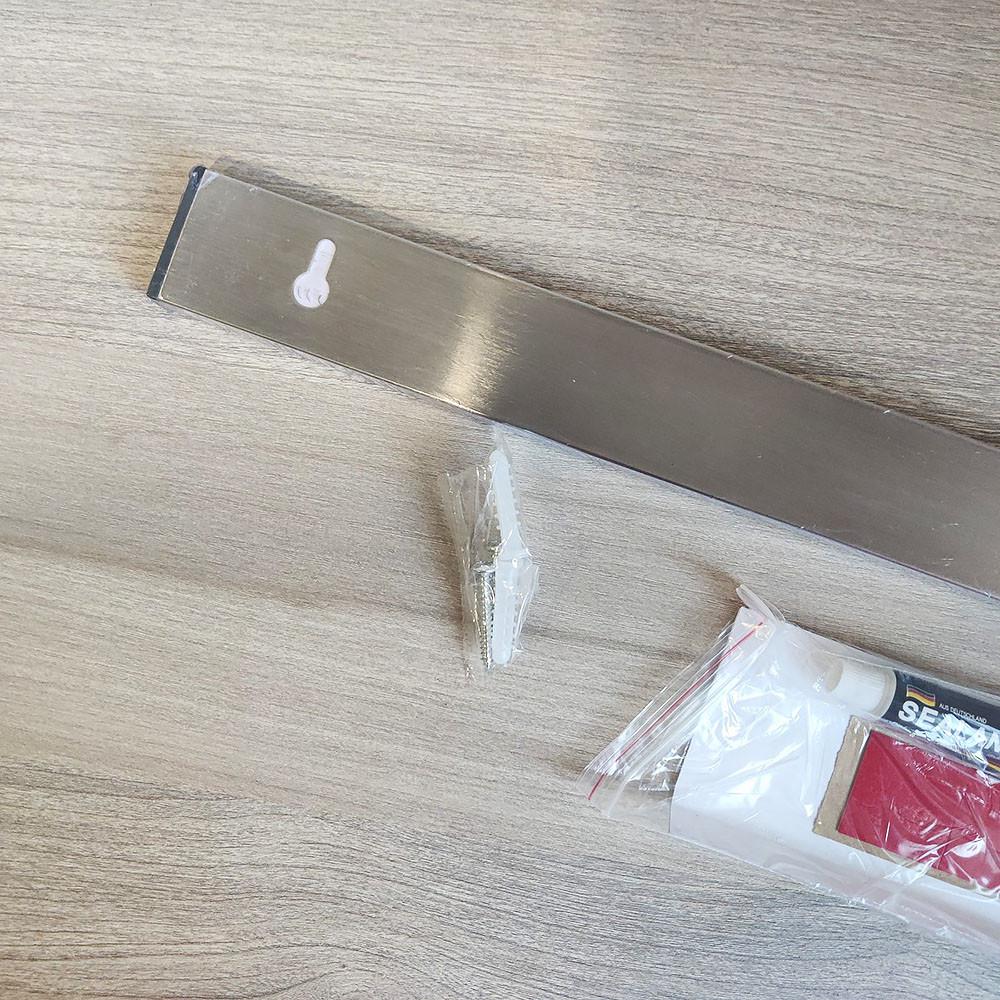 Магнитная планка для ножей IwConcept PRO Batten из нержавеющей стали 40 см Серебристый (2084) - фото 11