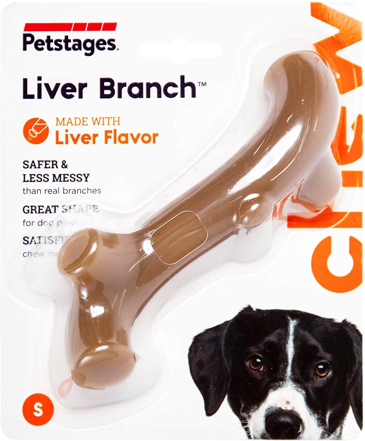 Іграшка для собак Petstages Liver Branch Гілка із ароматом печінки середня (pt68610) - фото 5