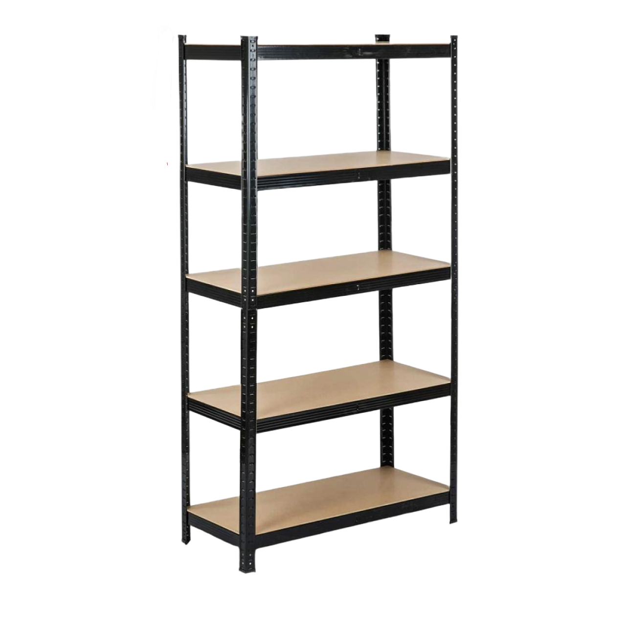 Стеллаж складной Boro для дома металлический оцинкованный прочный не портит пол 180х90x40 см Черный (2493646101)