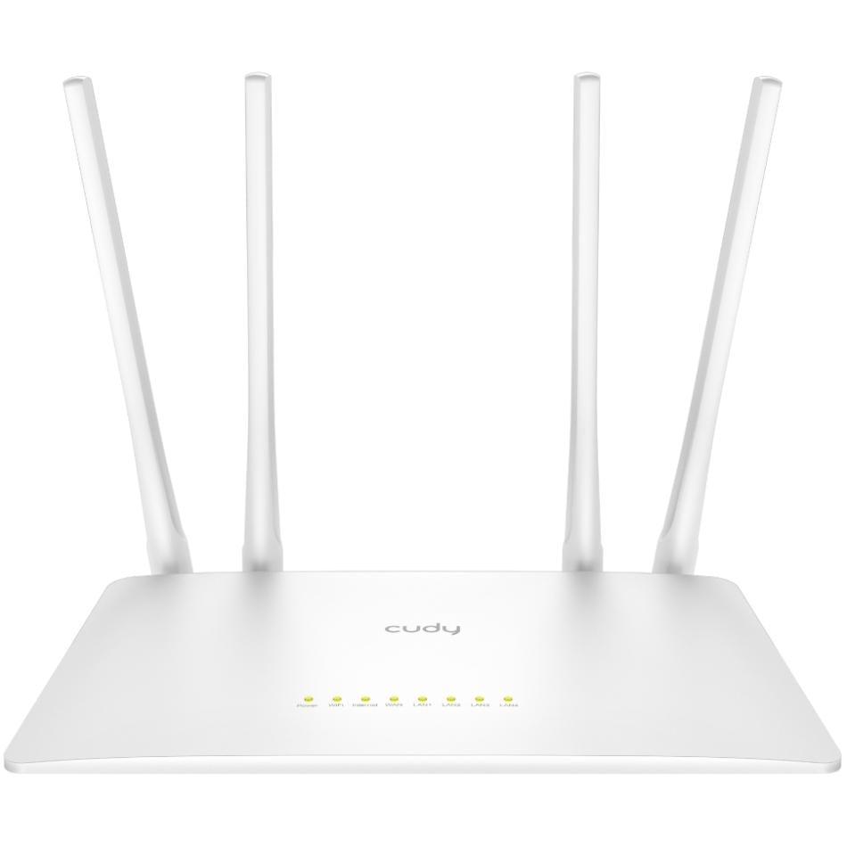 Роутер Cudy WR300S Wi-Fi 802,11b/g/n 300Mbps 2,4 ГГц 5x10/100Mbps 4x5dBi или Wi-Fi IPv6 White (WR300S)