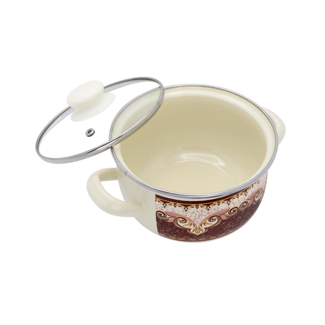 Каструлі емальовані Interos Вензеля 3 шт. - фото 3 Каструлі емальовані Interos Вензеля 3 шт. - фото 3