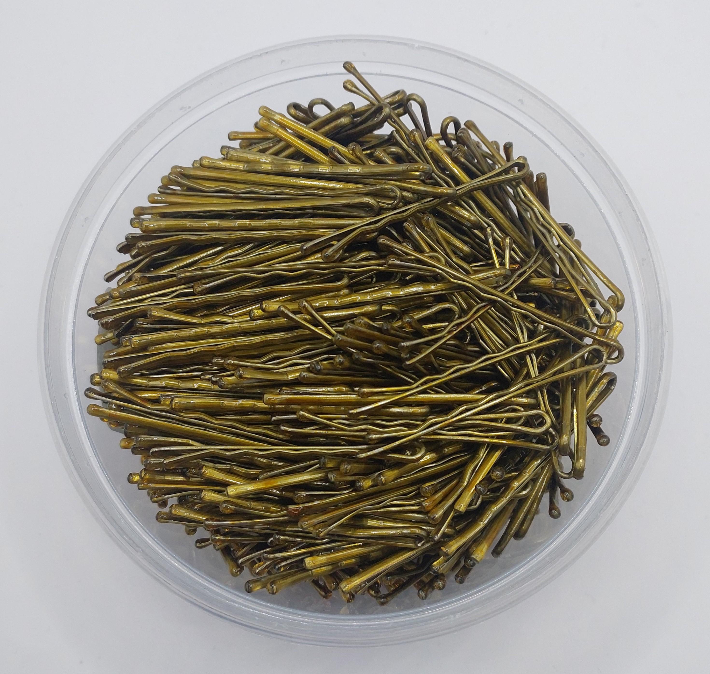 Невидимки для волосся ДенІС professional 50 мм 600 шт. Золотий - фото 4