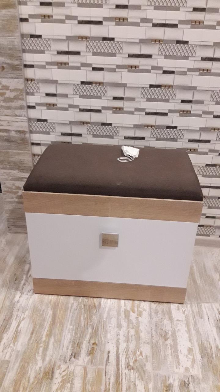 Тумба для обуви Еверест Соната 600 Дуб сонома/Белый (26762539) - фото 3 Тумба для обуви Еверест Соната 600 Дуб сонома/Белый (26762539) - фото 3