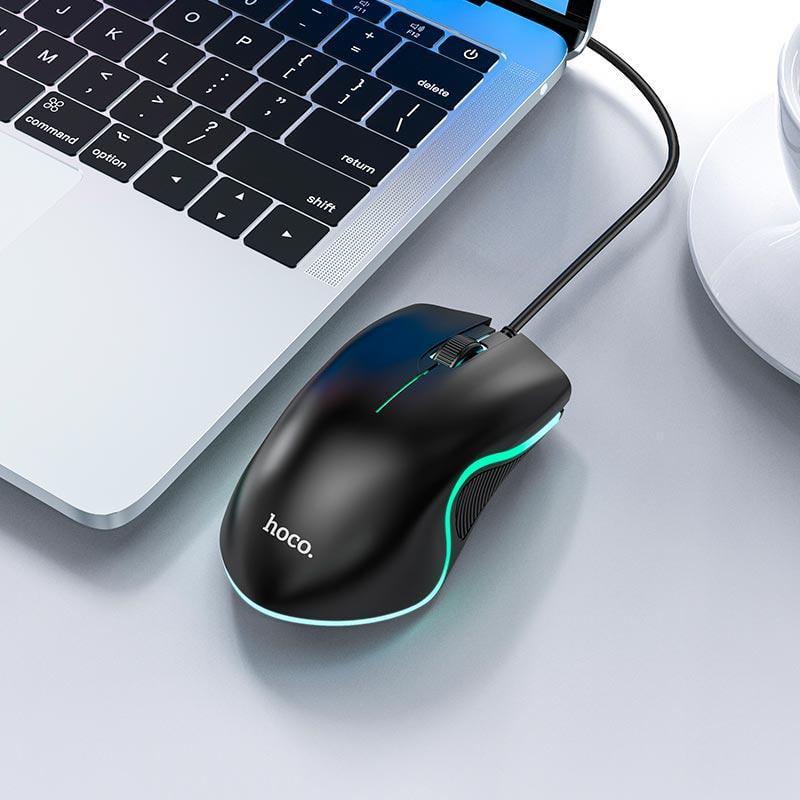 Компьютерная мышка Hoco Enjoy gaming luminous wired mouse GM19 (2005110373) - фото 8