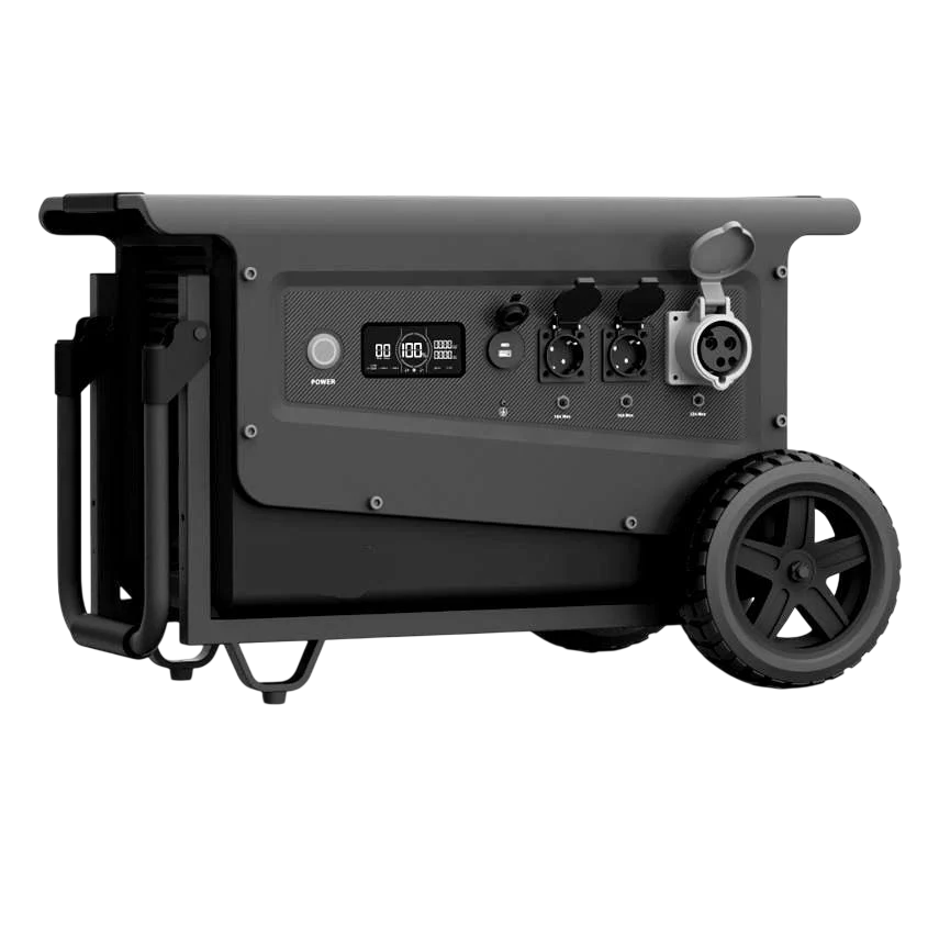 Зарядна портативна станція SOUOP W5-EI 5000 Вт 5040Wh з 2 AC та промисловою розетками/USB LiFePO4 WiFi водонепроникна (32110871)