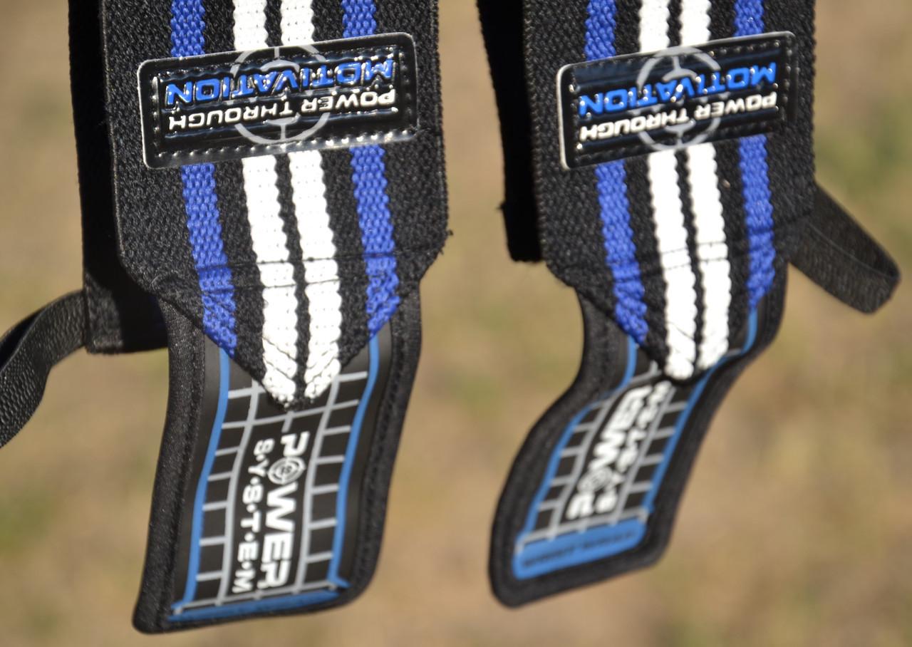 Бинти кистьові Power System PS-3500 Wrist Wraps Blue/Black (A-012086) - фото 7 Бинти кистьові Power System PS-3500 Wrist Wraps Blue/Black (A-012086) - фото 7