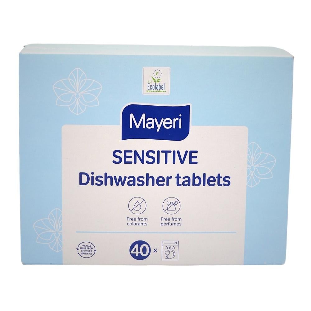 Таблетки для посудомийної машини Mayeri Sensitive All in One 40 шт. (НФ-00006219)