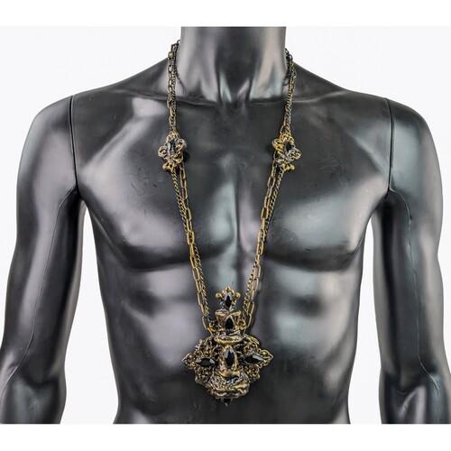 Ожерелье Шахматный король SETA Decor 25-510BLK-GL