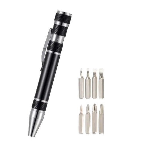 Викрутка прецизійна з 8 бітами Black (27918309)