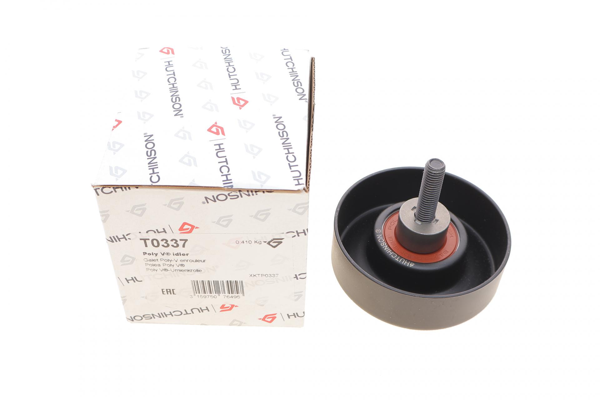 Ролик генератора HUTCHINSON Ford Connect 1.8D/TDCI 02-+AC паразитный 90x30 мм (T0337 HUTCHINSON)