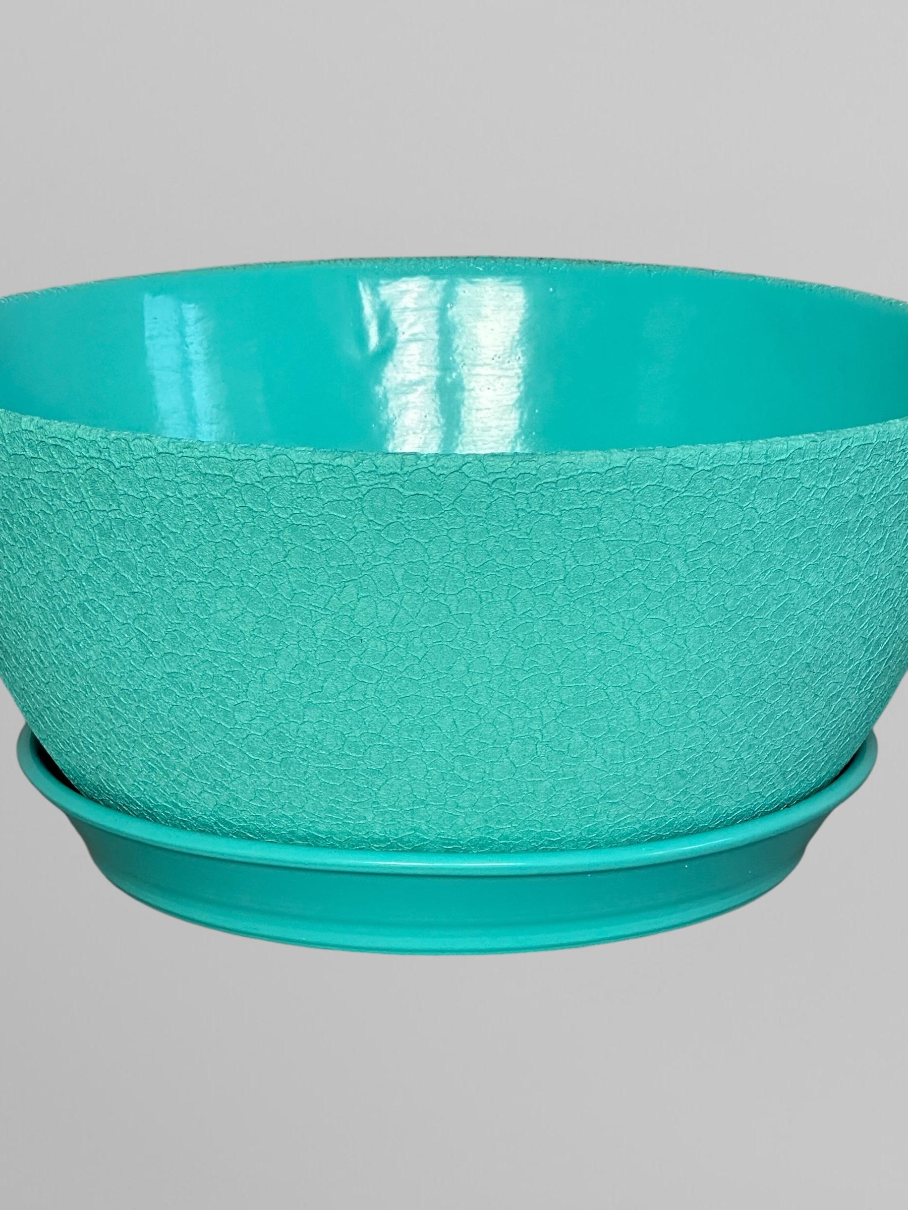 Горщик для квітів керамічний Бонсайниця шовк 5,5 л Бірюзовий (Г03009) - фото 3 Горщик для квітів керамічний Бонсайниця шовк 5,5 л Бірюзовий (Г03009) - фото 3