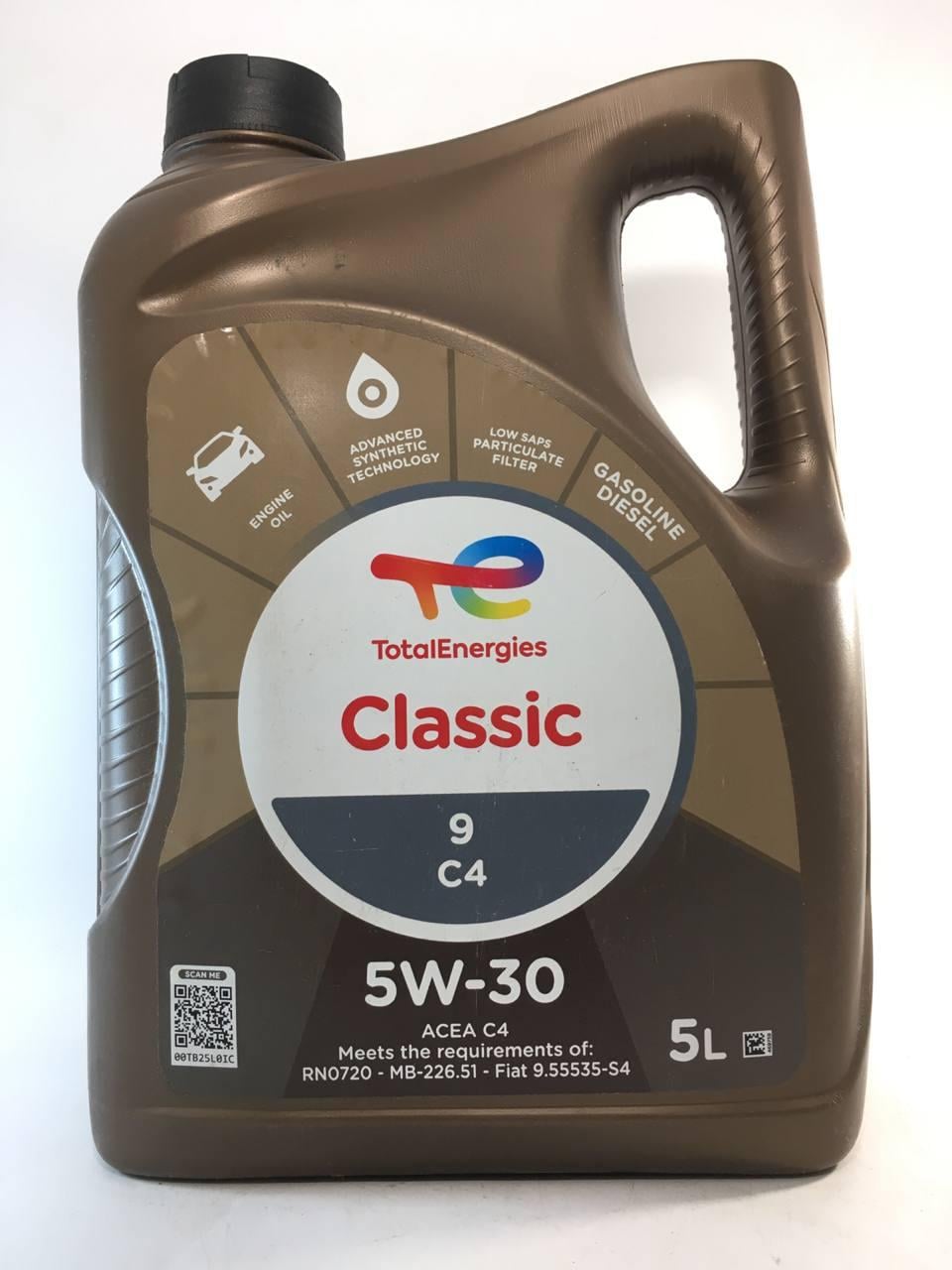 Моторное масло Total Classic 9 C4 5W-30 5 л (214313)