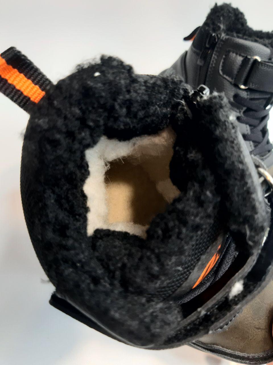 Ботинки зимние Clibee для мальчика р. 37 24,6 см Хаки (620-3) - фото 4 Ботинки зимние Clibee для мальчика р. 37 24,6 см Хаки (620-3) - фото 4