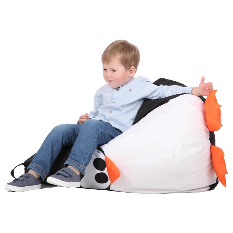 Крісло мішок Пінгвін 80х100 см Чорний (31252-Нов) - фото 3 Крісло мішок Пінгвін 80х100 см Чорний (31252-Нов) - фото 3