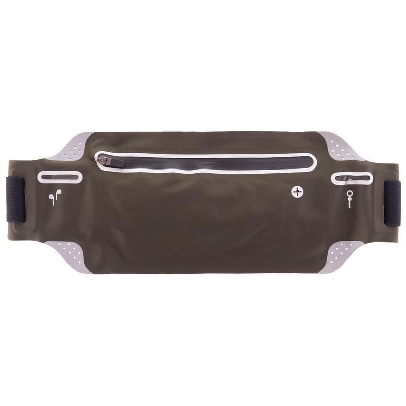 Спортивный органайзер с карманами сумка на пояс для бега Zelart SP-Sport YB021 Оливковый (DR006002)