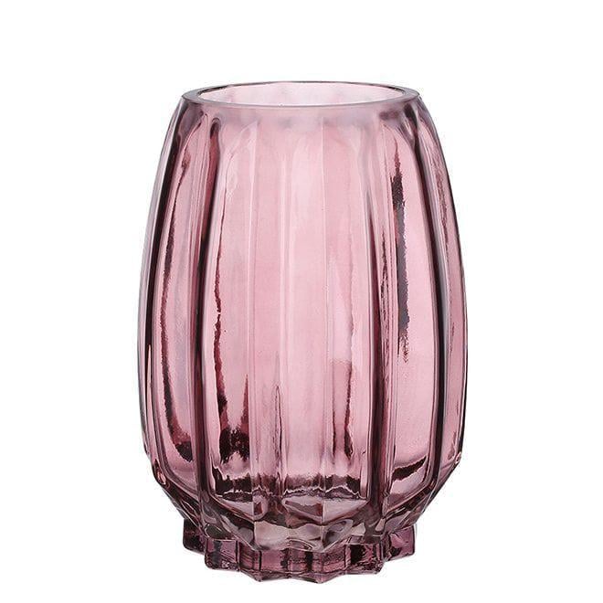 Ваза стеклянная Flora Грейс 19,5 см Фиолетовый (32955)