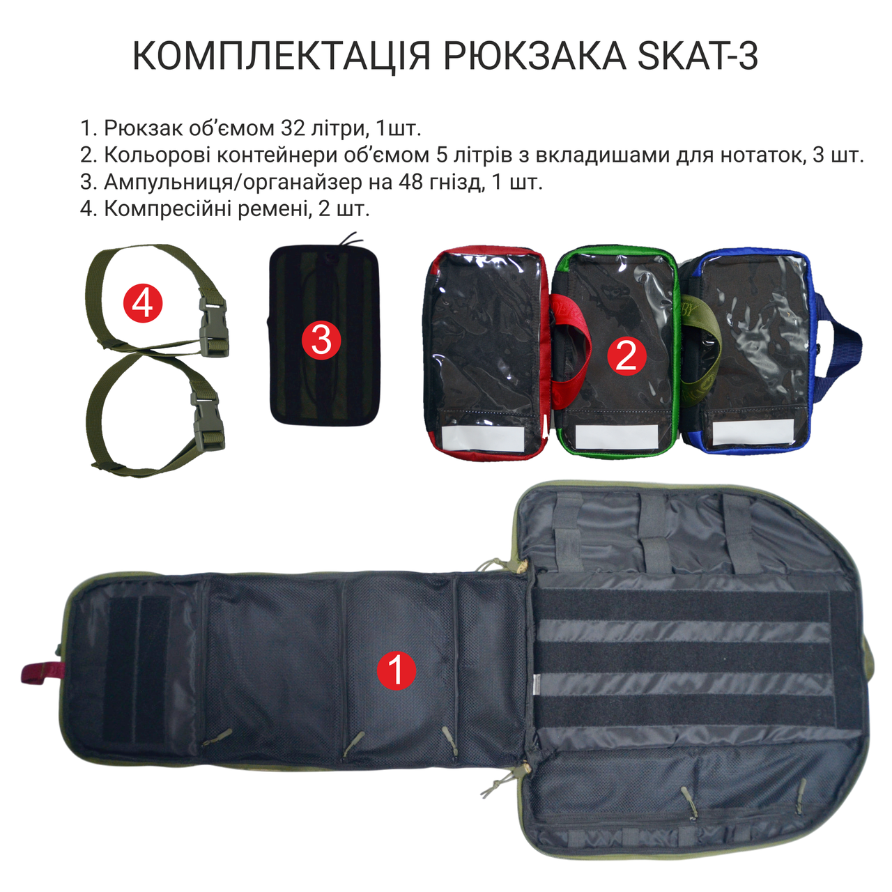 Рюкзак боевого медика Derby SKAT-3 (1684734778) - фото 4 Рюкзак боевого медика Derby SKAT-3 (1684734778) - фото 4