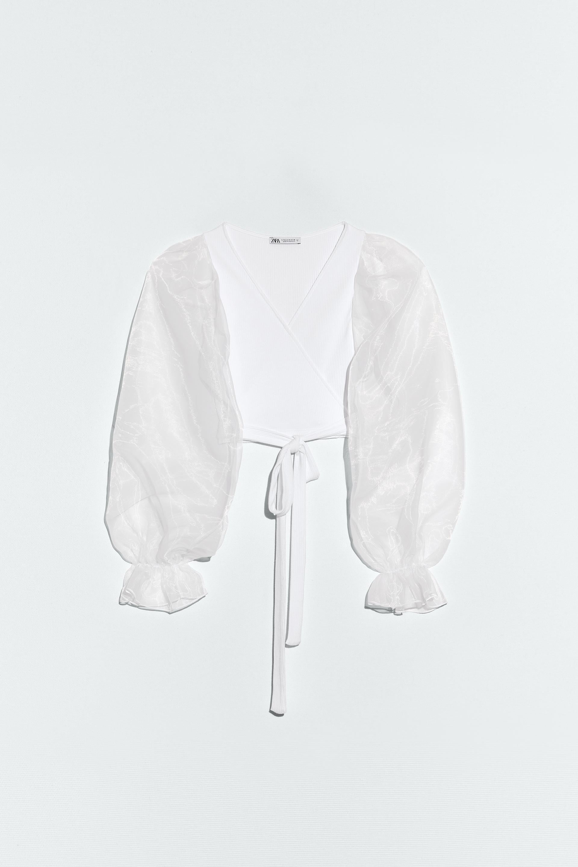 Блуза ZARA M Білий (5644343250) Блуза ZARA M Білий (5644343250)
