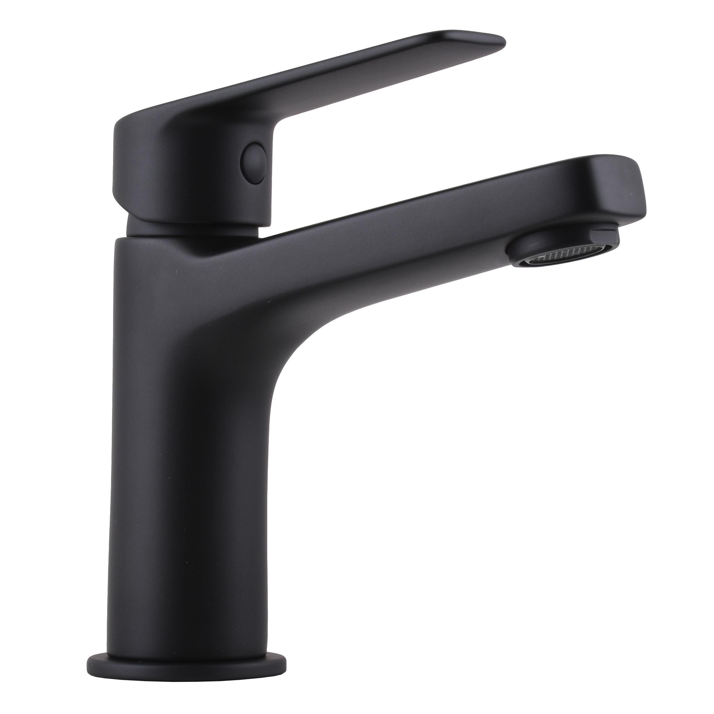 Смеситель для умывальника TOPAZ CAPRI Черный матовый (27411)