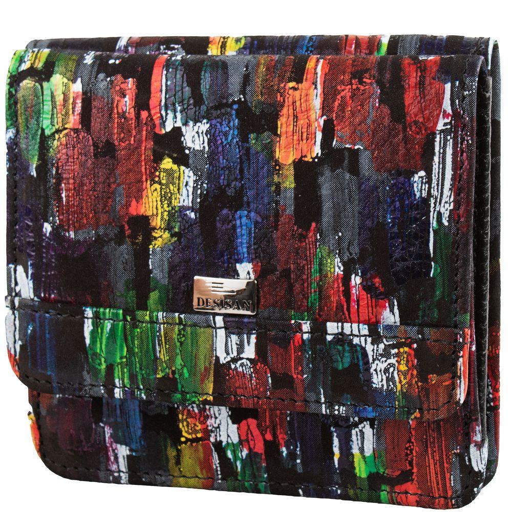 Кошелек женский кожаный DESISAN 4208 Разноцветный
