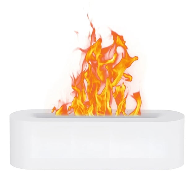 Зволожувач повітря UKC Diffuser А3 ефект полум'я White (tf7087)