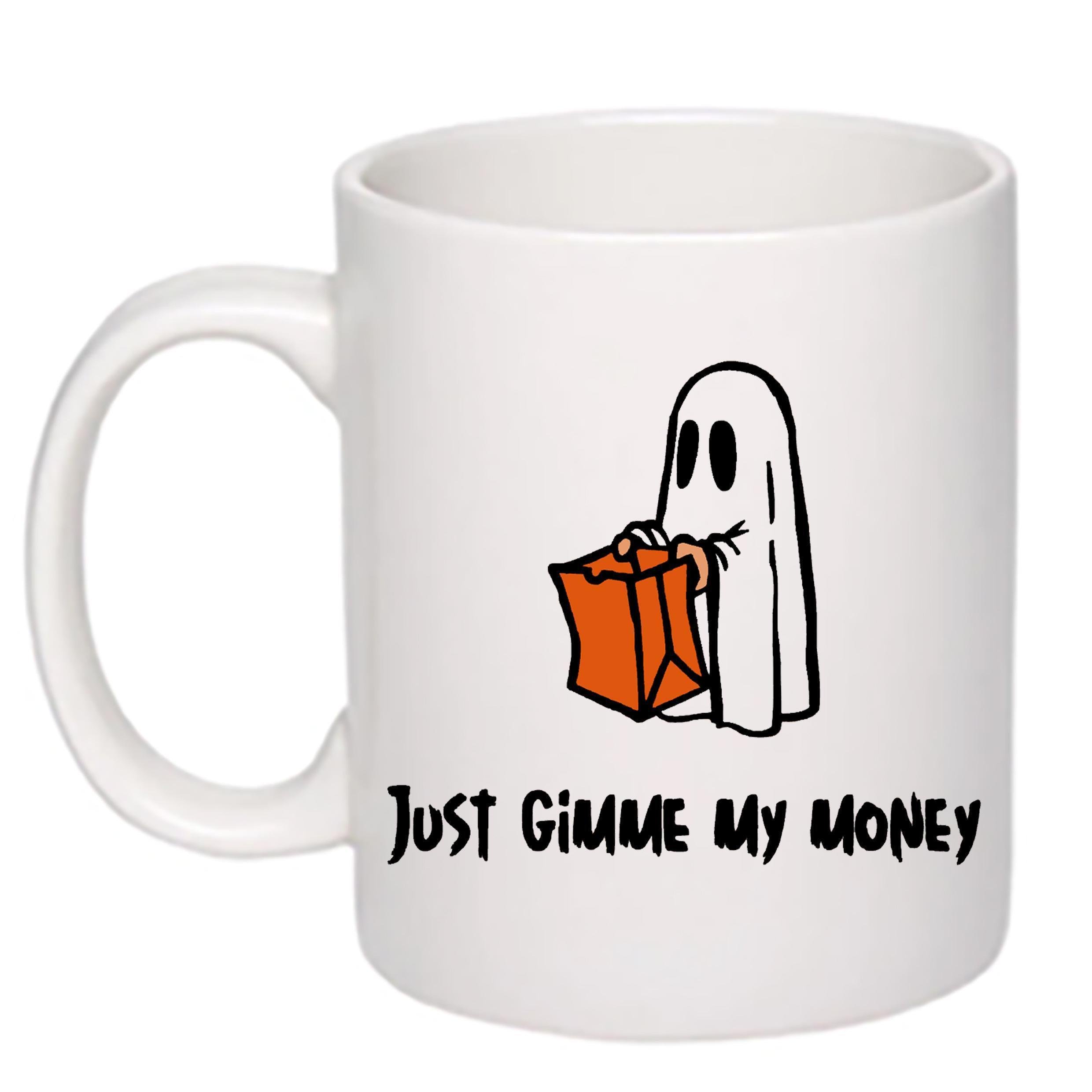 Чашка с печатью Just gimme my money 330 мл Белый (20950) - фото 1 Чашка с печатью Just gimme my money 330 мл Белый (20950) - фото 1