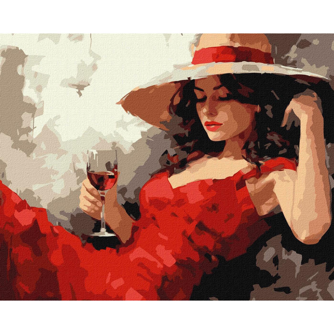 Картина по номерам ART CRAFT Девушка в шляпе 40x50 см Разноцветный (PM-194-K-1171)