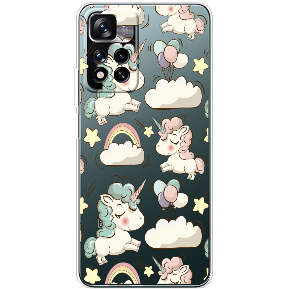 Чохол BoxFace Xiaomi Redmi Note 11 Pro Plus 5G Unicorns Прозорий силікон (44441-cc2-44441)