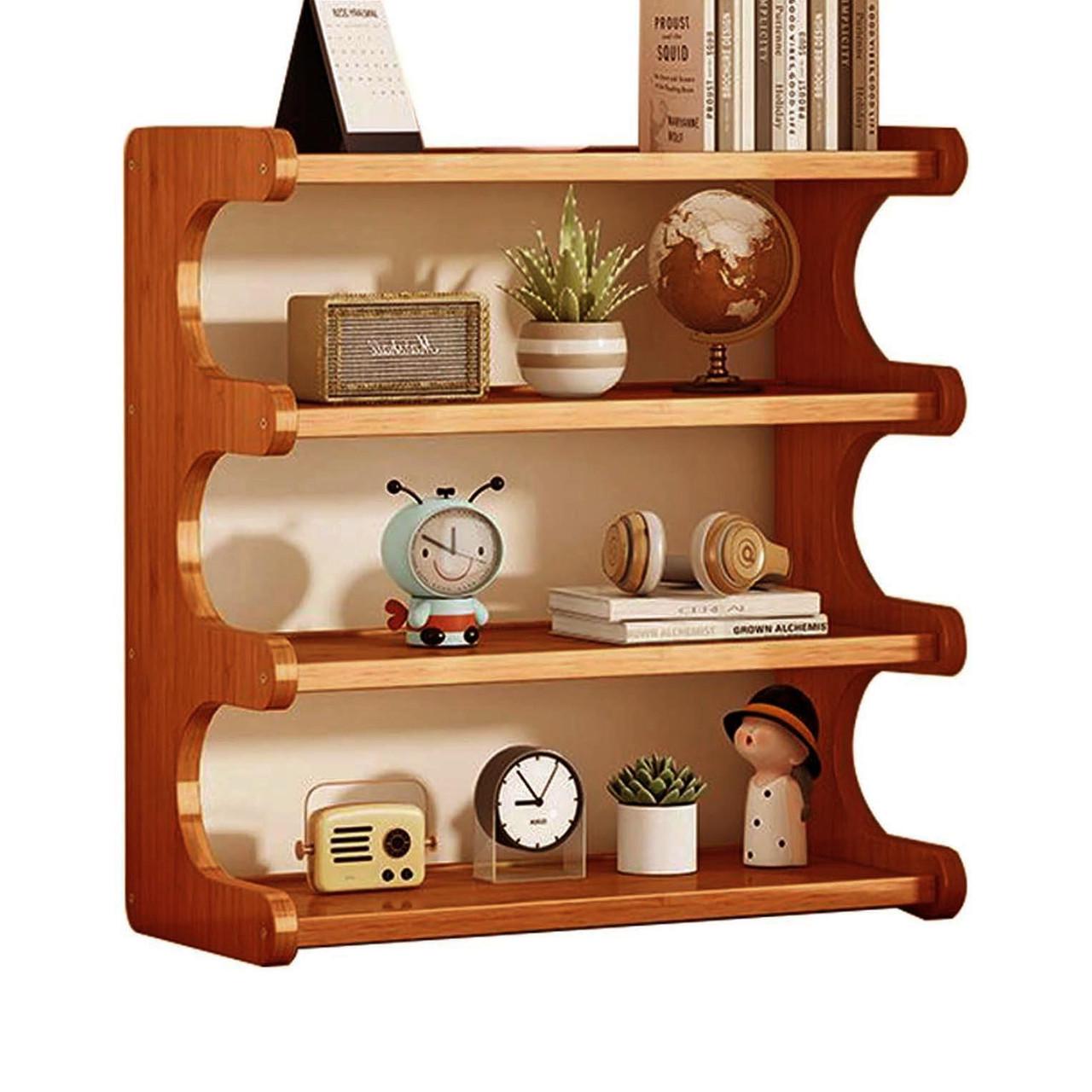 Полка-надстройка настольная из дерева Жермиаль охра (АКД-020904)