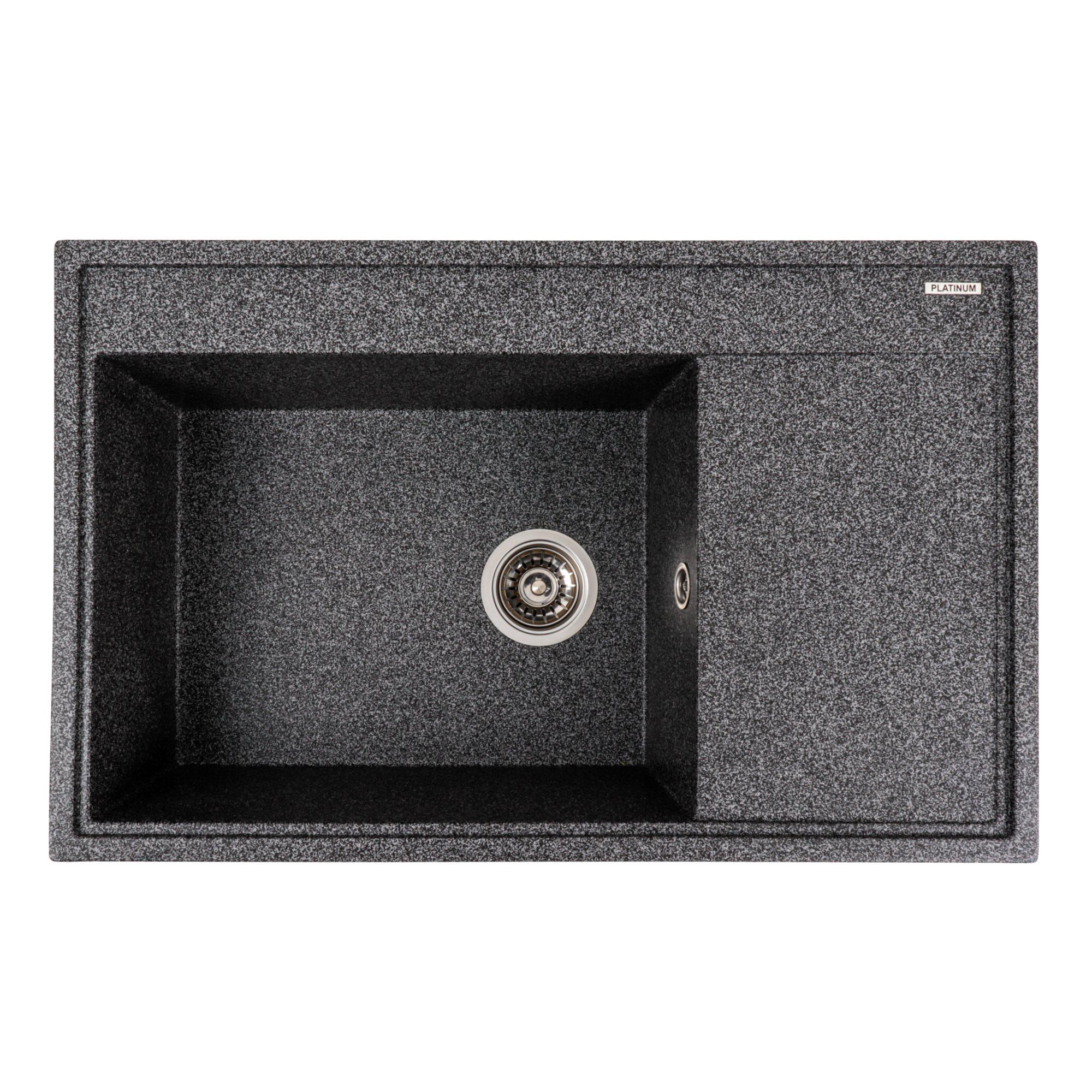 Мойка для кухни гранитная Platinum 7950 AZURIT матовая Графит