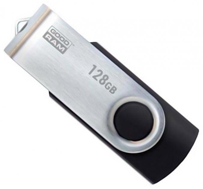 Флеш-память USB Goodram UTS2 Twister Black 128 Гб Черный (UTS2-1280K0R11) - фото 1