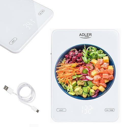 Ваги кухонні Adler AD 3177 White (03502) - фото 6